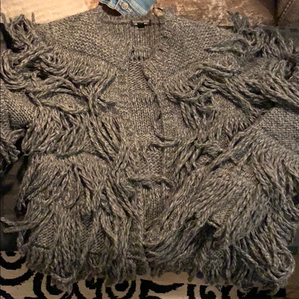 Fringe cardigan
